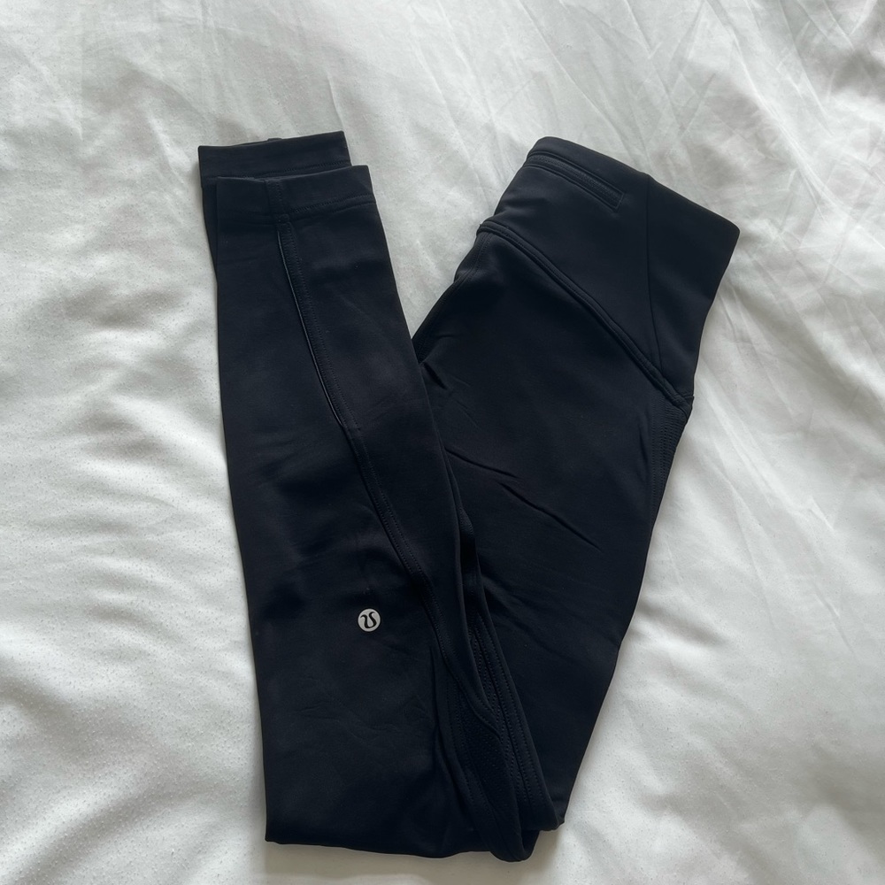 SOLD - lululemon athletica Black Leggings Fleece Lining